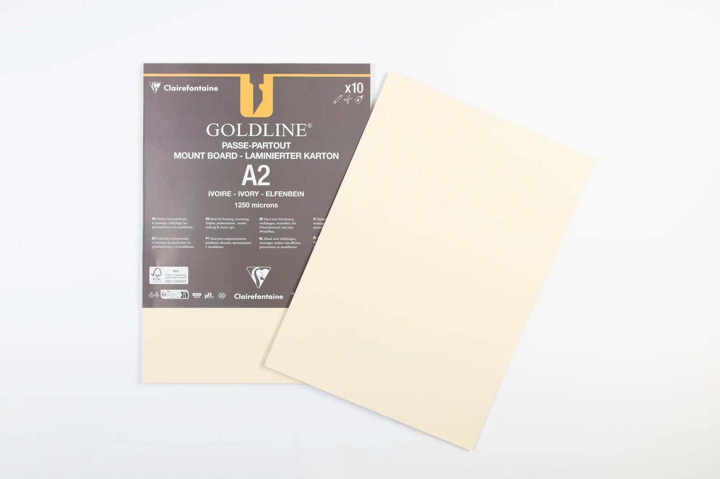 Goldline contrecollé pour passe-partout paquet 10F A2 1,25mm - Ivoire - New