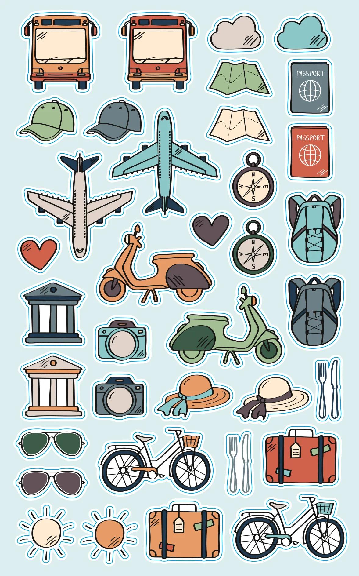 TRAVELER'S NOTEBOOK, 112-page booklet in 12x17.5cm format - City break (Pack x5)