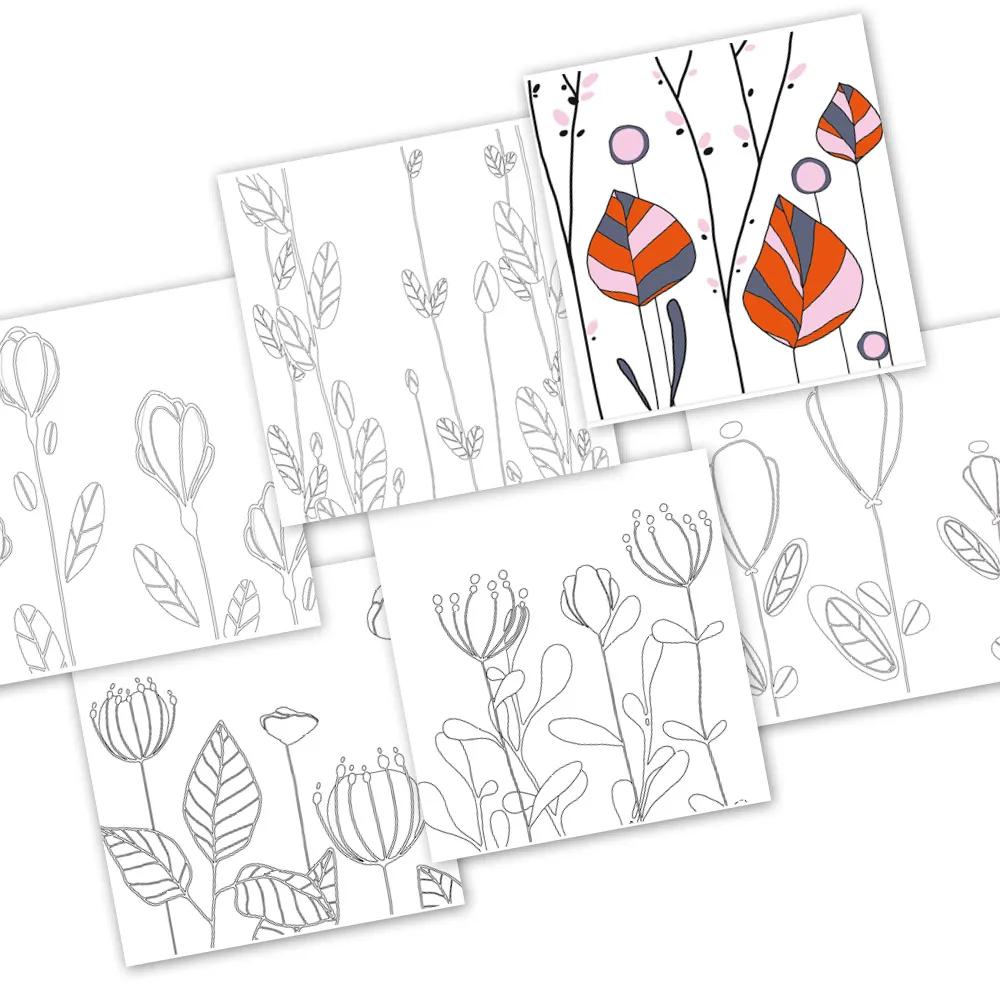 DESIGN HOME BOOK, block of 12 sheets 250g/m2 in format 30x30cm (Pack x5)