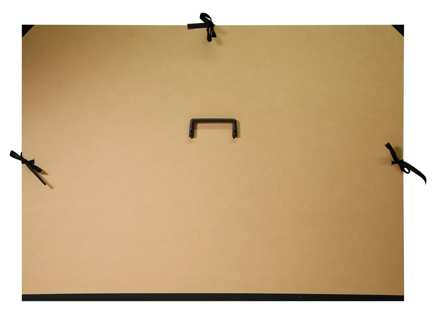 Kraft drawing cardboard 3 cords 75x105cm with handle - Brown (Pack x3)