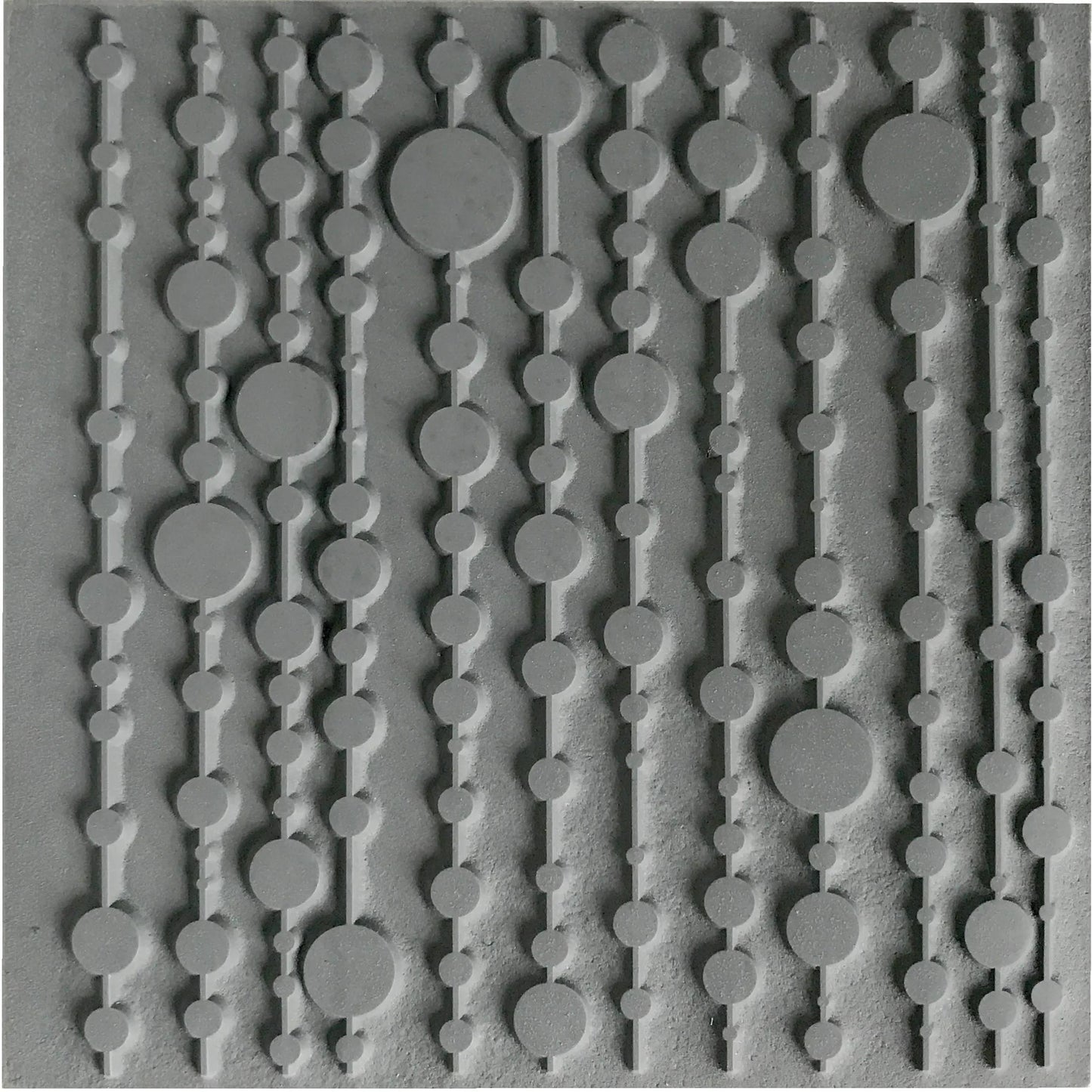 Cernit Pop Curtain texture plate - Grey (Pack x10)
