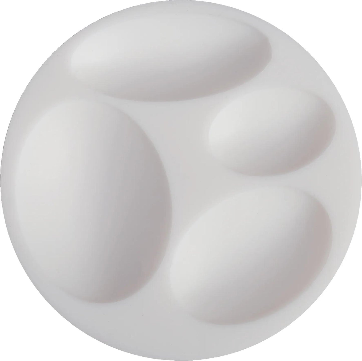 Cernit silicone mould ø 7 cm Oval cabochons - White (Pack x10)