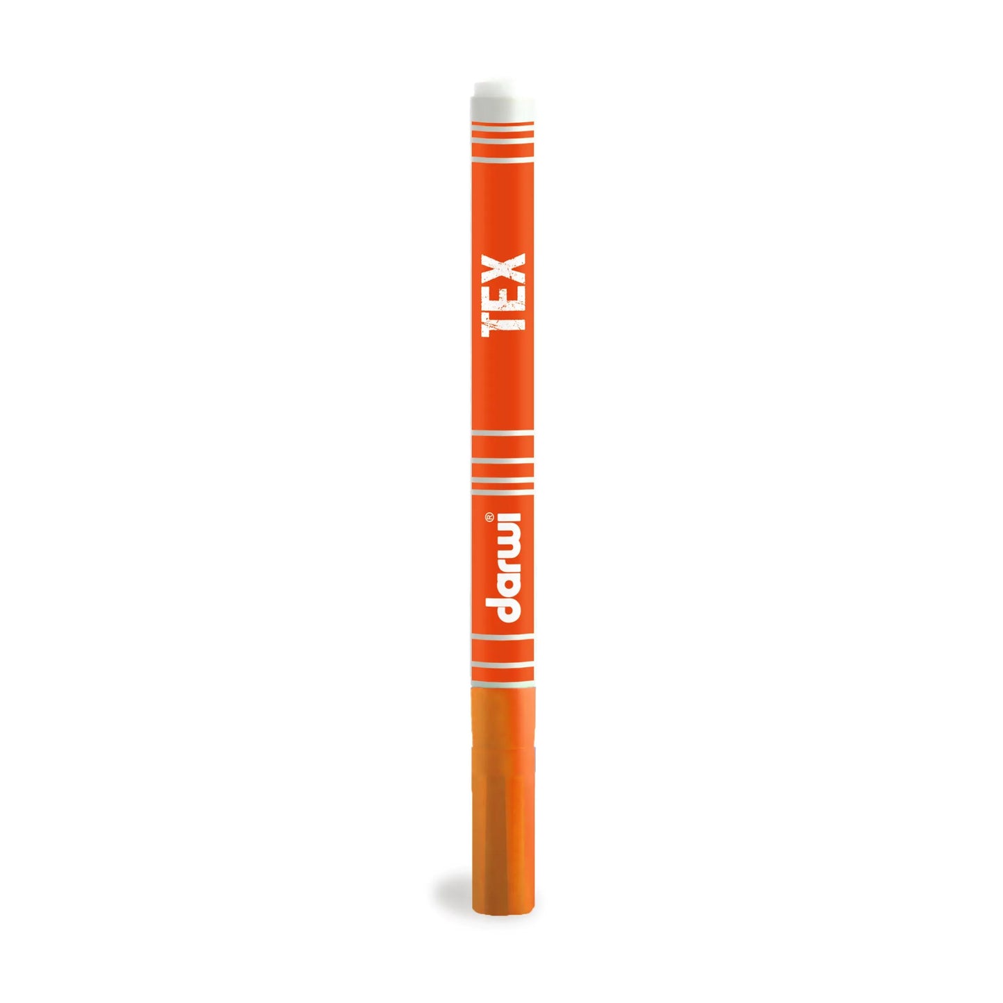 DARWI Marker Textile Paint Fine Conical Point 1mm - Orange 752 (Pack x10)