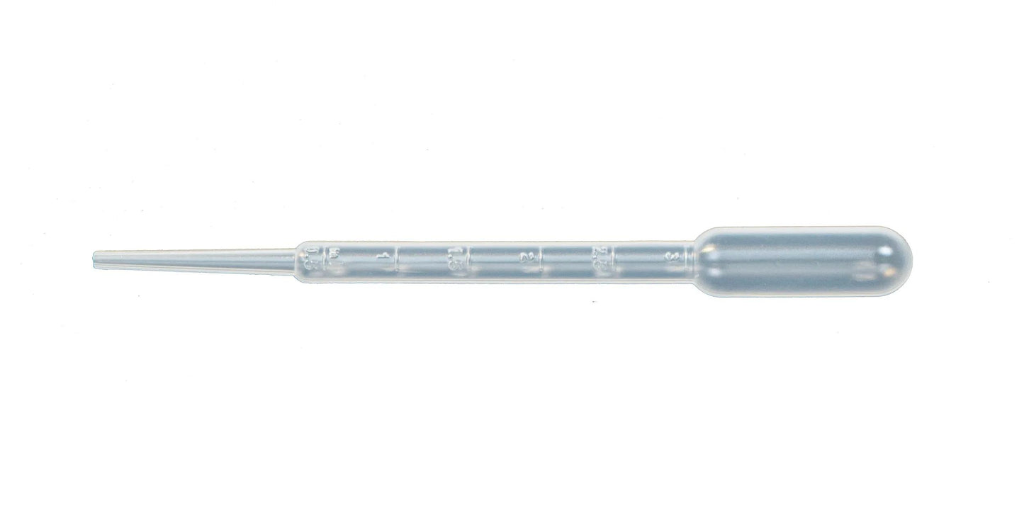 Set of 10 graduated droppers 3 ml - Transparent (Pack x10)