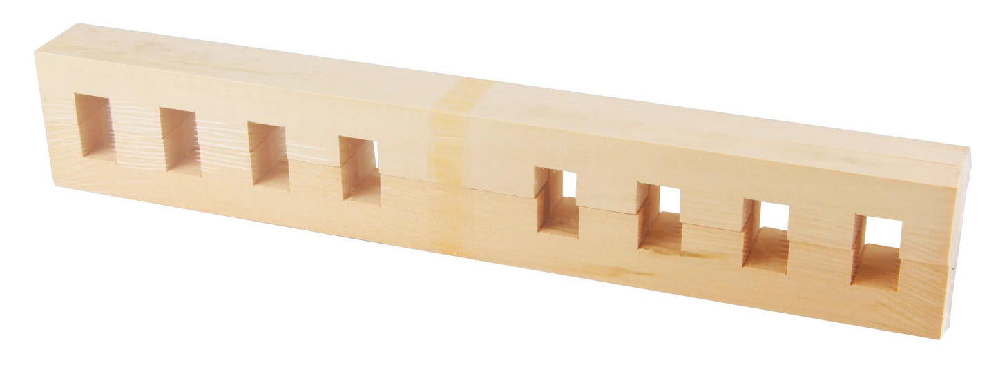 Notch frame 53x53cm - Brown