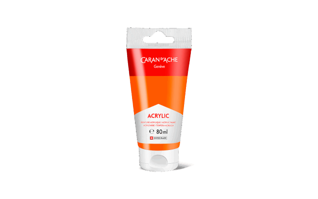 Tube 80 ml Acrylic Rotorange