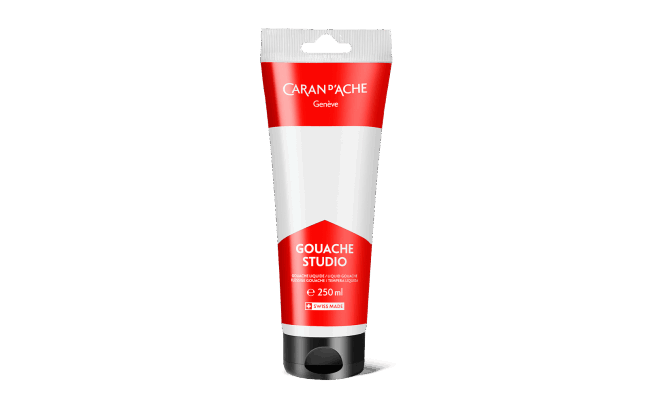 Tube 250 ml Gouache Studio Weiss
