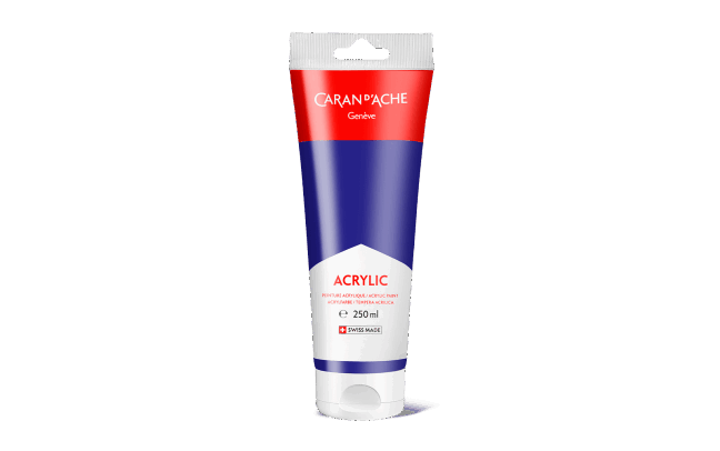 Tube 250 ml Acrylic Bleu Outremer Foncé