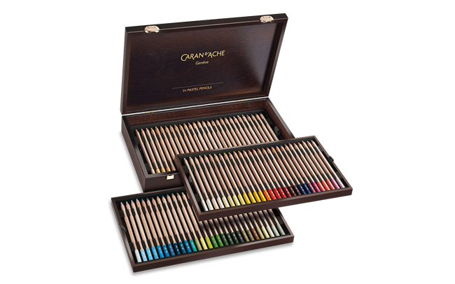 Holzkoffer 84 Farben PASTEL PENCILS