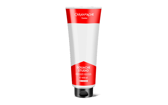 Tube 450 ml Gouache Studio Weiss