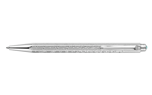 Set ECRIDOR™ GERMANIER Stylo Bille Platiné et Étui en Cuir – Édition Spéciale