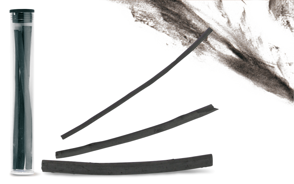 Carboncino Naturale Tubetto di Plastica da 3 Pezzi