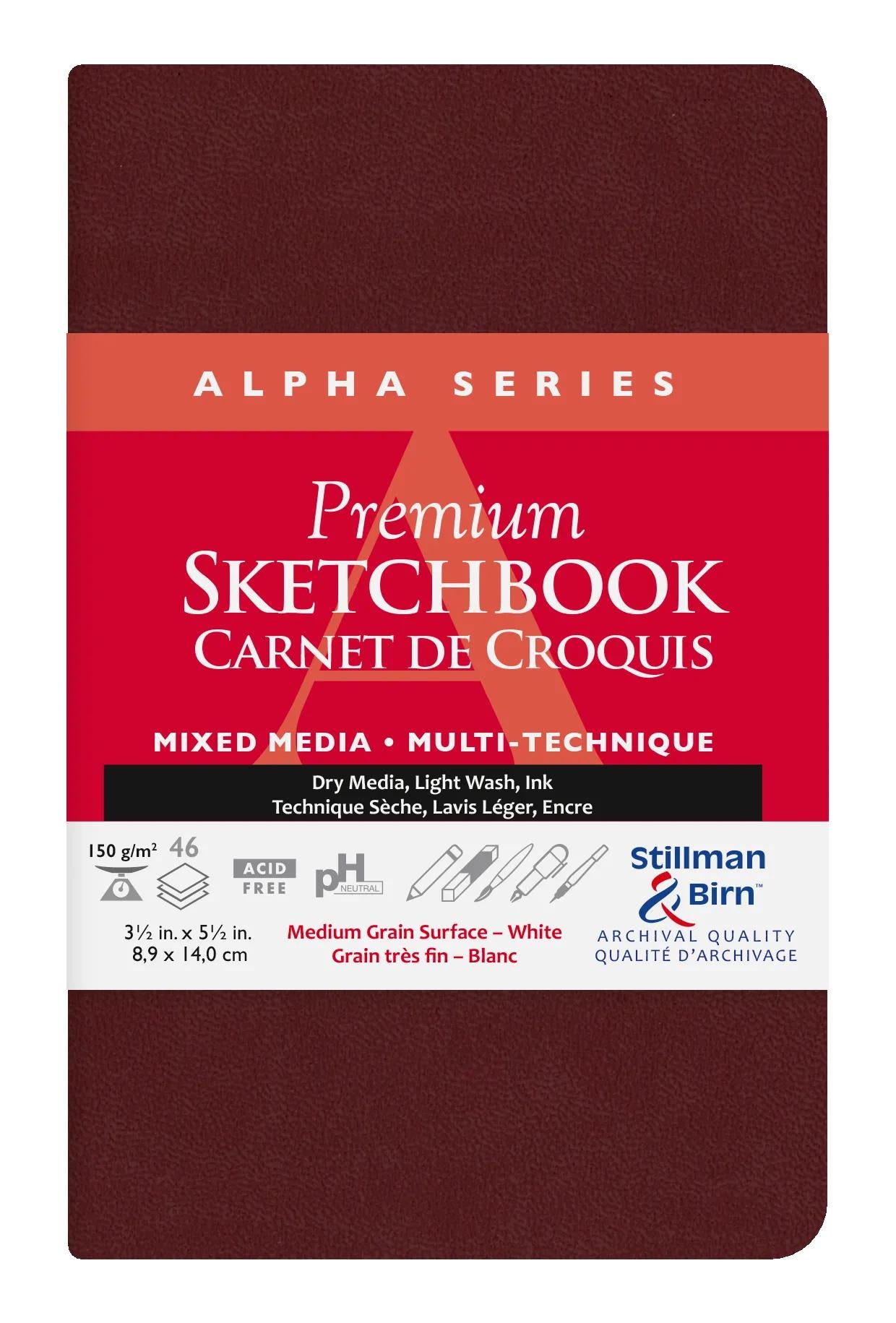 Serie Alpha soft notebook 46F 8,9x14cm 150g - Bianco (Pacchetto x2)