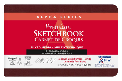 Alpha Series soft notebook 46F 14x8,9cm 150g - White (in bundle 2)