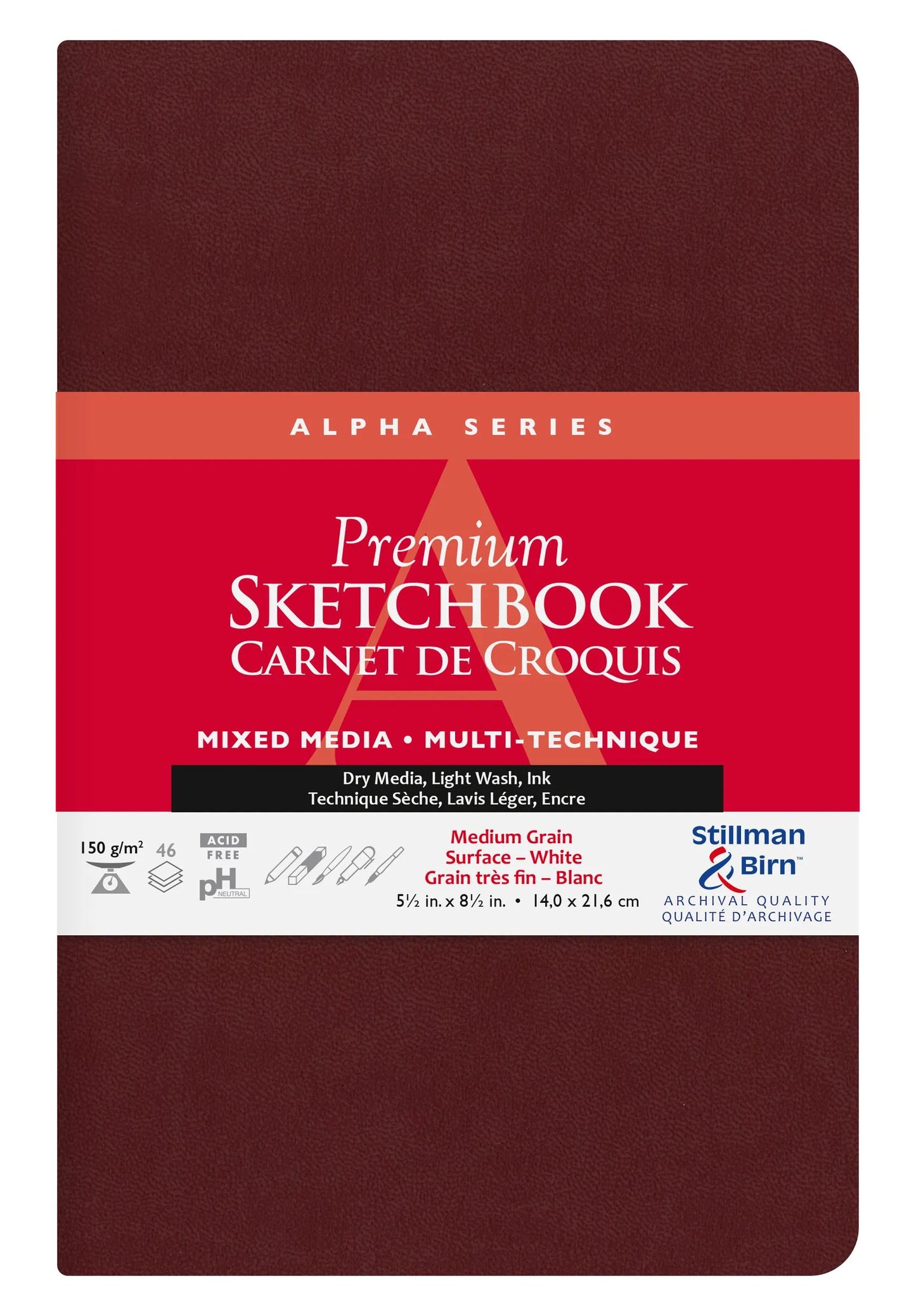 Alpha Series flexibles Notebook 46F 14x21,6cm 150g - Weiß (Paket x2)