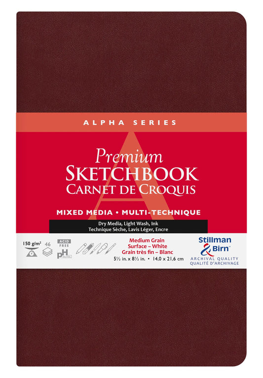 Alpha Series carnet souple 46F 14x21,6cm 150g - Blanc (Lot x2)
