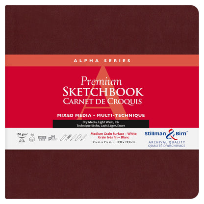 Alpha Series soft notebook 46F 19x19cm 150g - White (in bundle 2)