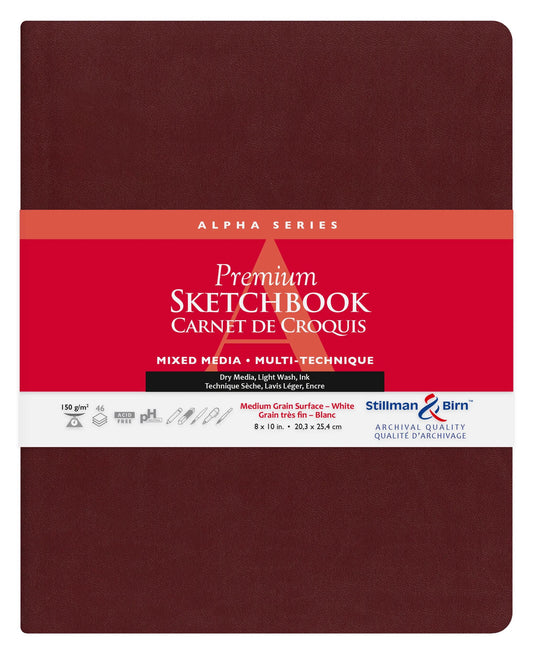 Alpha Series carnet souple 46F 20,3x25,3cm 150g - Blanc (Lot x2)