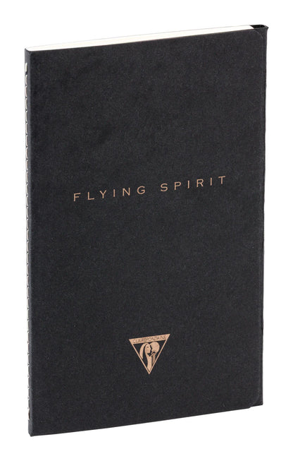 Flying Spirit textile stitching 11x17cm 96 pages lineed matching patterns ivory paper 90g - Black