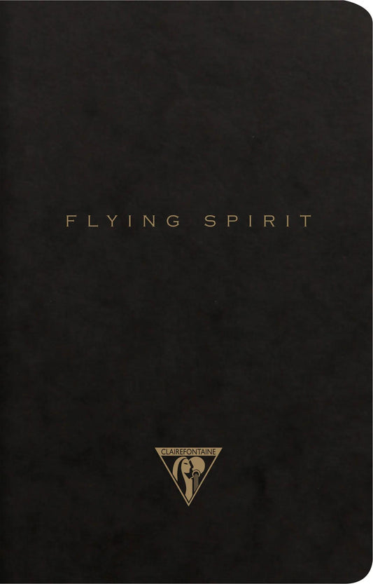 Flying Spirit textile stitching 11x17cm 96 pages lineed matching patterns ivory paper 90g - Black (Pack x5)