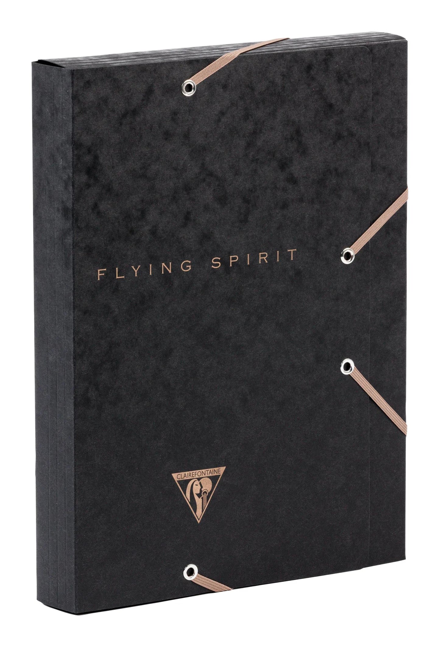 Chemise à élastique 3 rabats Flying Spirit Black 24x32cm motifs assortis - Noir (Lot x5)