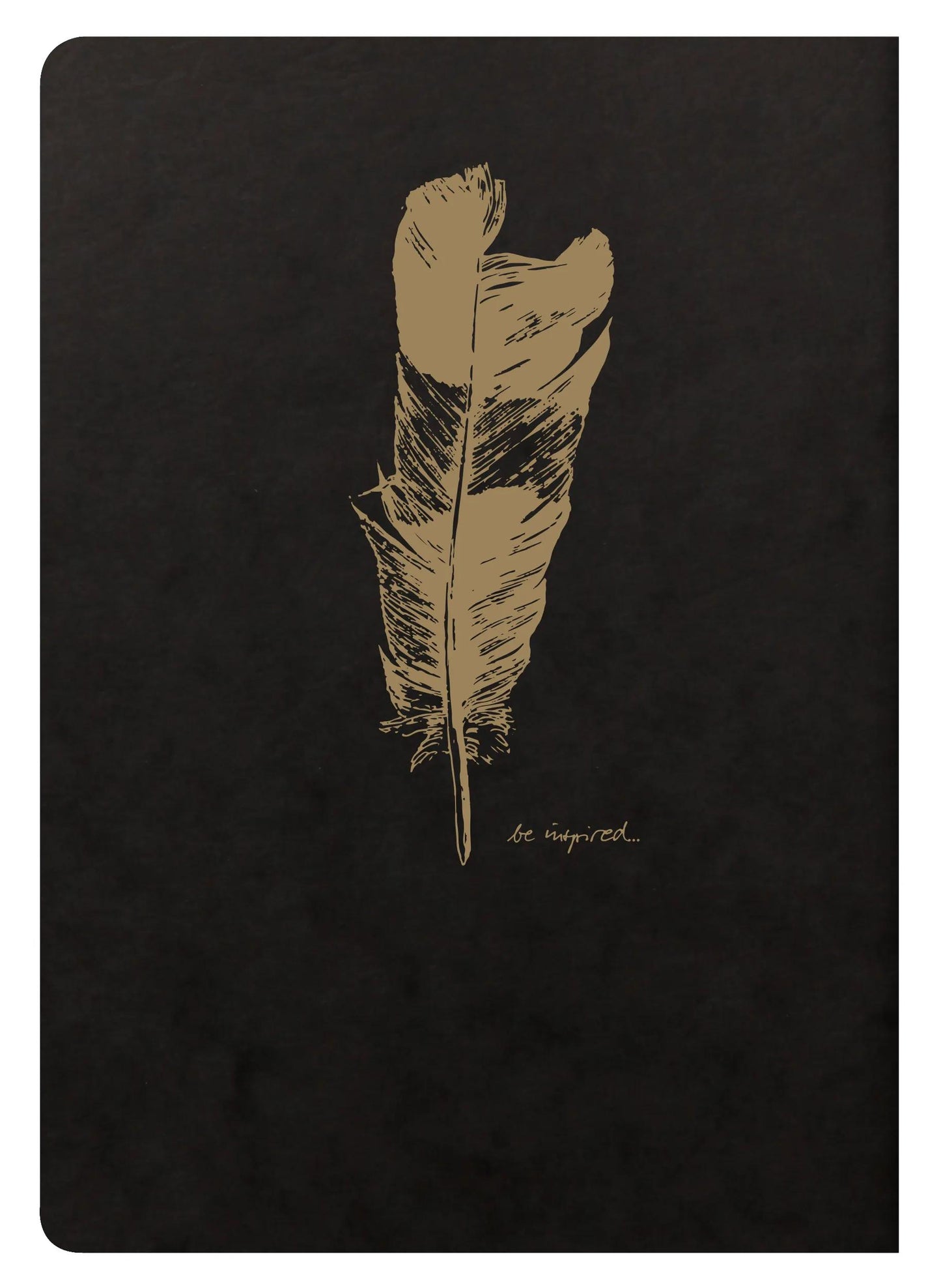 Flying Spirit textiles Sting A5 96 Seiten gefüttert passende Muster Elfenbeinpapier 90g - Schwarz (Paket x5)