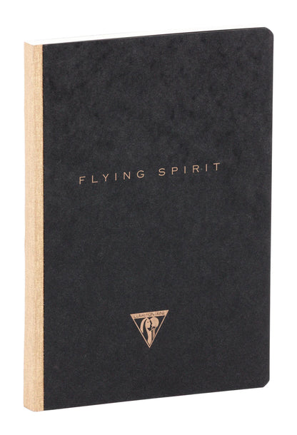 Flying Spirit booklet booklet genäht A5 192 Seiten gefüttert passende Motive Elfenbeinpapier 90g - Schwarz (5er-Pack)