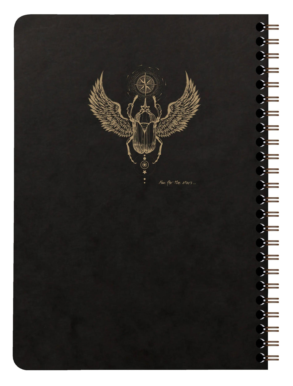 Flying Spirit Black A5 Complete Cover Binding Book 120 abnehmbare Seiten gefüttert Muster passend Elfenbeinpapier 90g - Schwarz (5er-Pack)