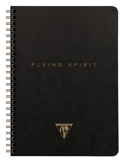 Flying Spirit Black A5 Complete Cover Binding Book 120 abnehmbare Seiten gefüttert Muster passend Elfenbeinpapier 90g - Schwarz (5er-Pack)