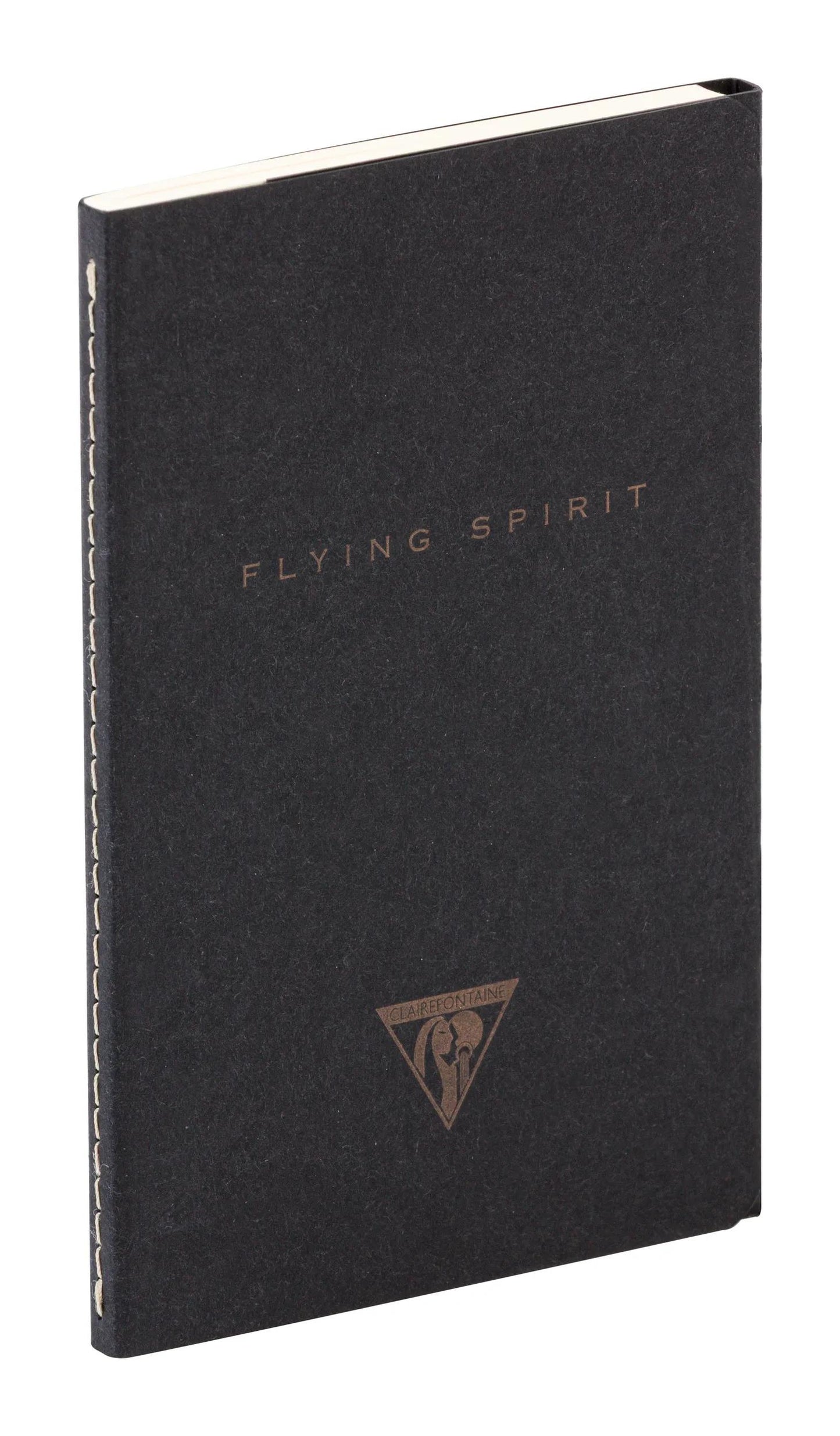 Flying Spirit tessile sting 9x14cm 96 pagine foderate motivi di corrispondenza carta avorio 90g - Nero (Pacchetto x5)