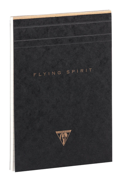 Header Star block Flying Spirit Black A5 140 detachable pages lined matching patterns ivory paper 90g - Black
