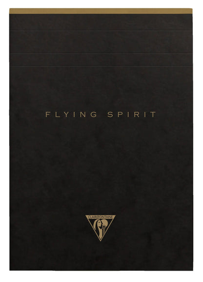 Header Star block Flying Spirit Black A5 140 detachable pages lined matching patterns ivory paper 90g - Black