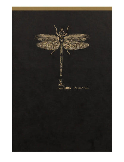 Header Star Block Flying Spirit Black A6 140 detachable pages lined matching patterns ivory paper 90g - Black