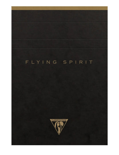 Header Star Block Flying Spirit Black A6 140 detachable pages lined matching patterns ivory paper 90g - Black