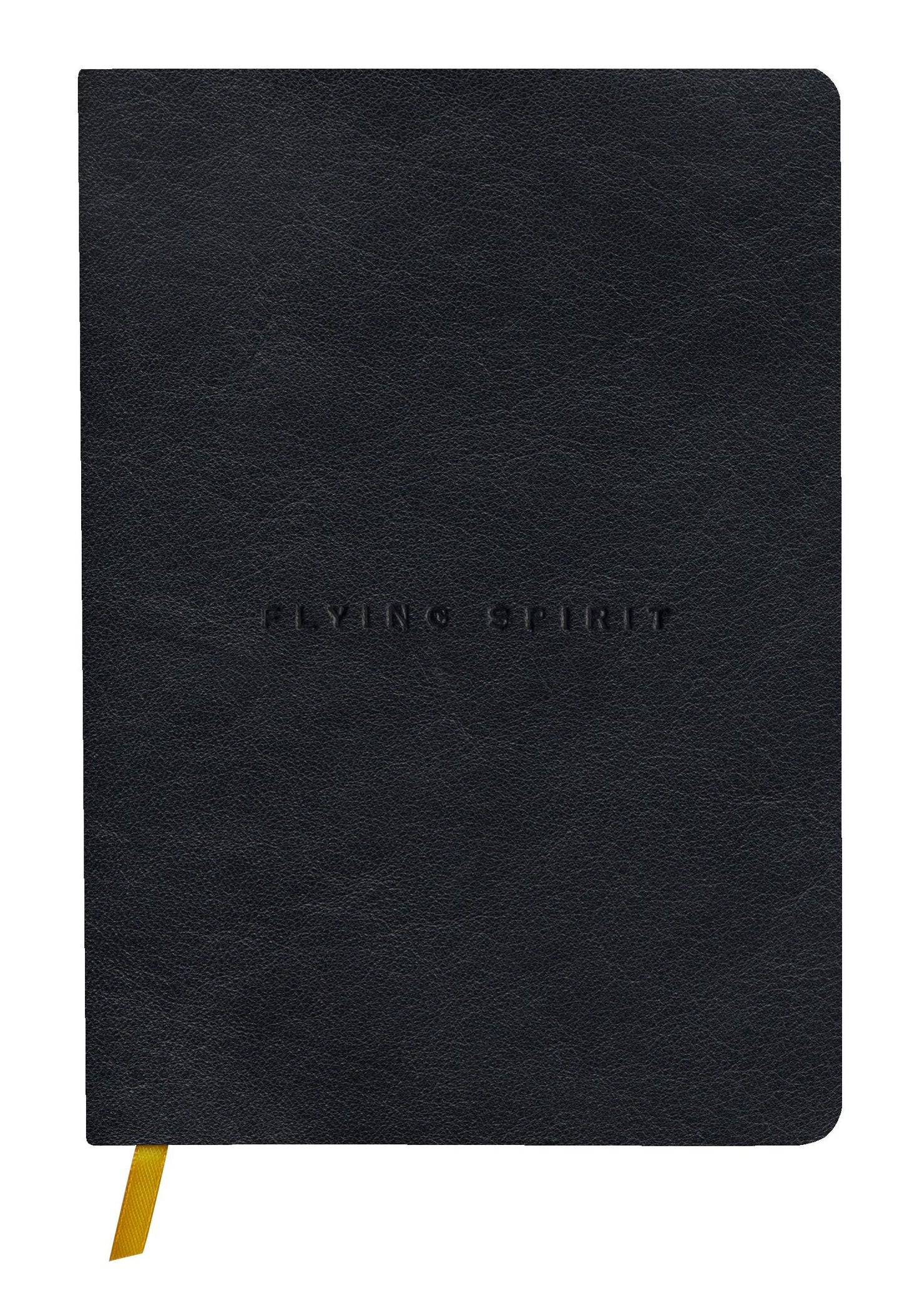 Libretto volantino cucito Flying Spirit A5 180 pagine rivestite in pelle liscia carta avorio 90g - Nero (Pacchetto x3)