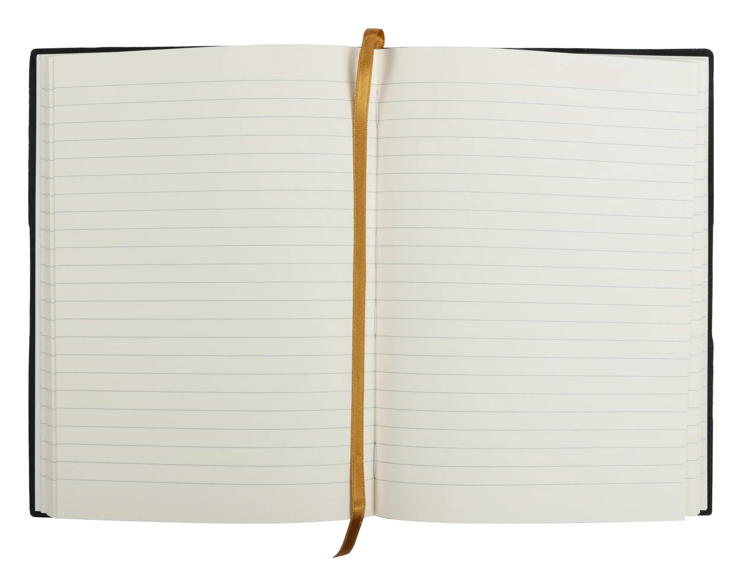 Libretto volantino cucito Flying Spirit A5 180 pagine rivestite in pelle liscia carta avorio 90g - Nero (Pacchetto x3)