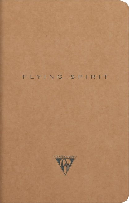 Flying Spirit Textil Sting 11x17cm 96 Seiten gefüttert passende Motive Elfenbeinpapier 90g - Kraft (5er-Pack)