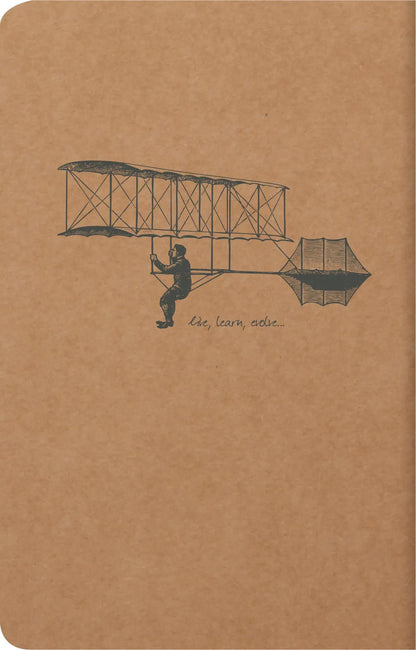 Flying Spirit Textil Sting 11x17cm 96 Seiten gefüttert passende Motive Elfenbeinpapier 90g - Kraft (5er-Pack)