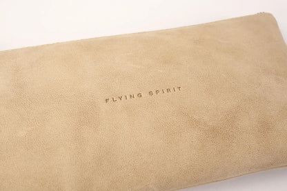 Flying Spirit Leder Case Plate 22x11cm - Beige (8er-Pack)