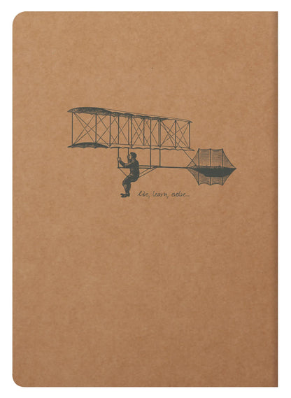Flying Spirit textiles Sting A5 96 Seiten gefüttert passende Muster Elfenbeinpapier 90g - Kraft (5er-Pack)