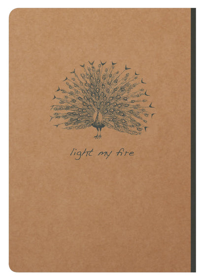 Flying Spirit Booklet Broschüre genäht A5 192 Seiten gefüttert passende Motive Elfenbeinpapier 90g - Kraft (5er-Pack)