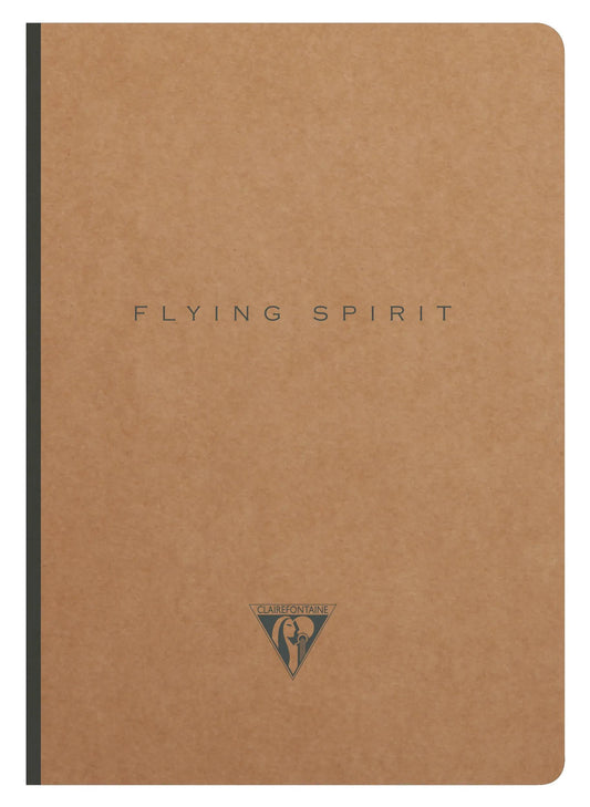 Flying Spirit booklet brochure sewn A5 192 pages lined matching motifs ivory paper 90g - Kraft (Pack x5)