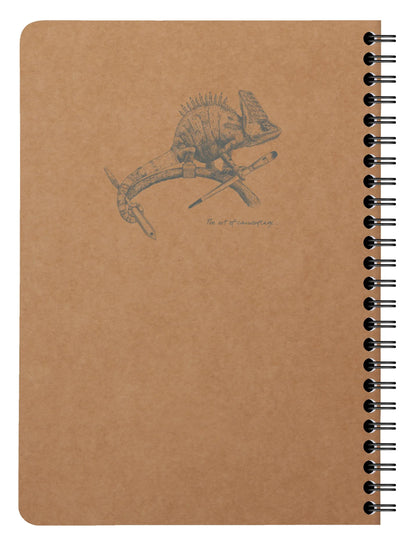 Komplettes Binderbuch Flying Spirit Kraft A5 120 abnehmbare Seiten gefüttert passende Muster Elfenbeinpapier 90g - Braun (5er-Pack)