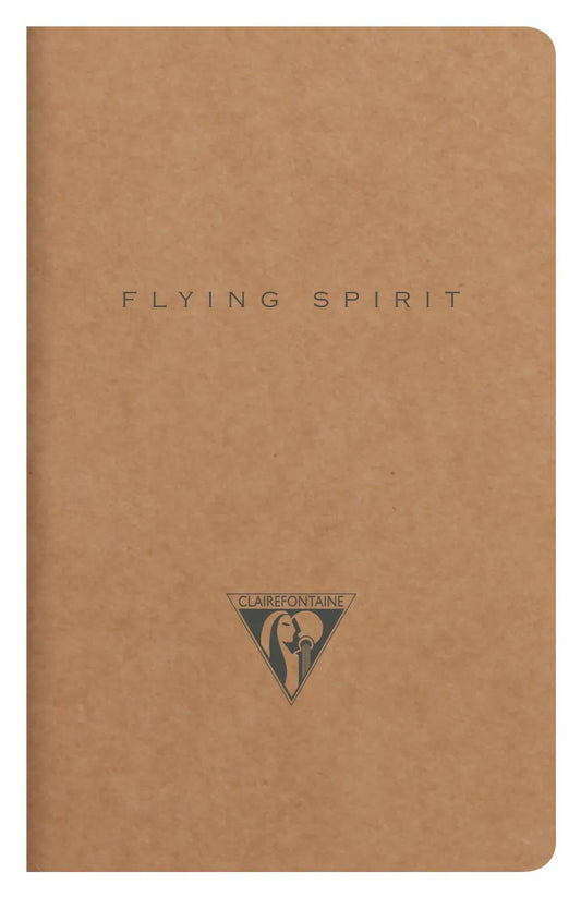 Flying Spirit textile sting 7,5x12cm 48 pages lined matching motifs ivory paper 90g - Kraft (Pack x10)