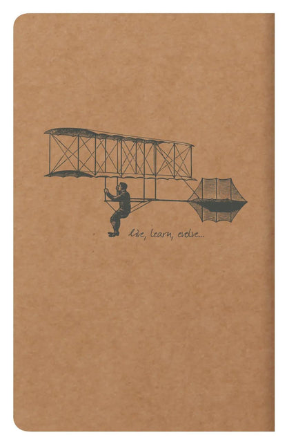 Flying Spirit textile sting 7,5x12cm 48 pages lined matching motifs ivory paper 90g - Kraft