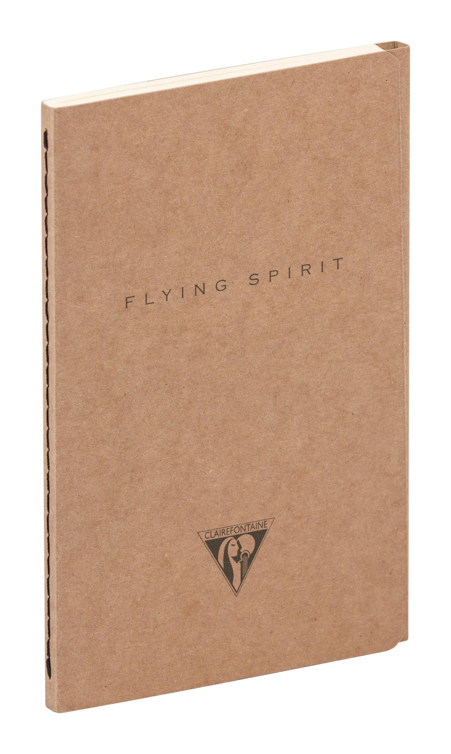 Flying Spirit textile stitch 9x14cm 96 pages lineed matching motifs ivory paper 90g - Kraft (Pack x5)