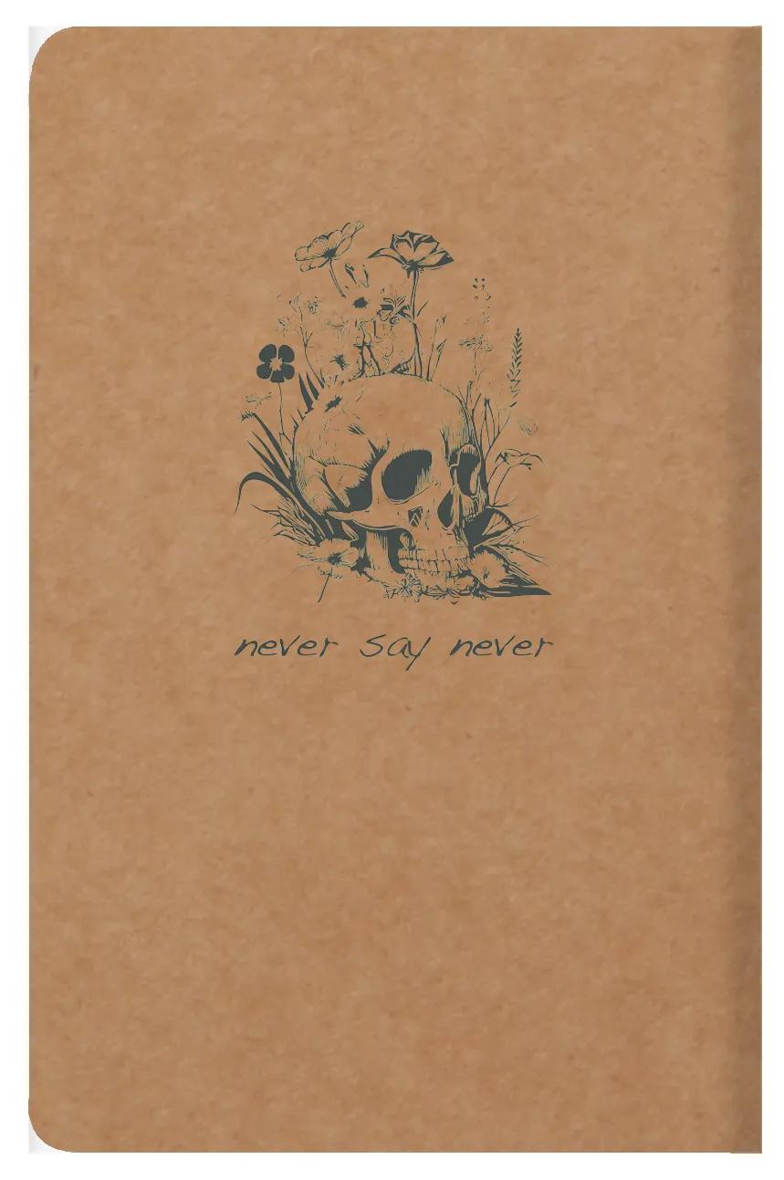 Flying Spirit textile stitch 9x14cm 96 pages lineed matching motifs ivory paper 90g - Kraft (Pack x5)