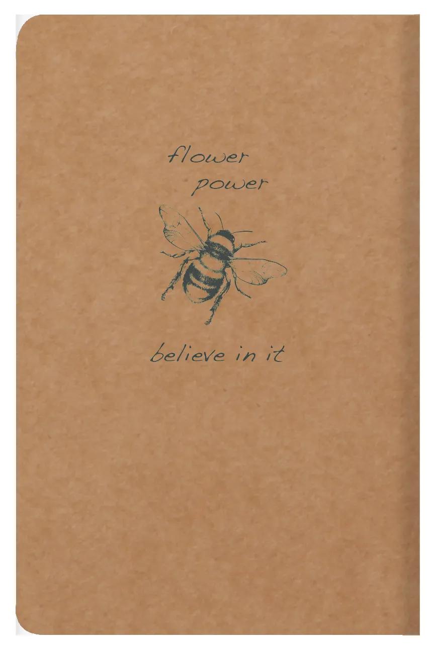 Flying Spirit textile stitch 9x14cm 96 pages lineed matching motifs ivory paper 90g - Kraft (Pack x5)