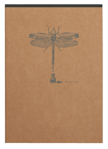 Starbed Blockkopf Flying Spirit Kraft A5 140 abnehmbare Seiten gefüttert passende Muster Elfenbeinpapier 90g - Braun (5er-Pack)