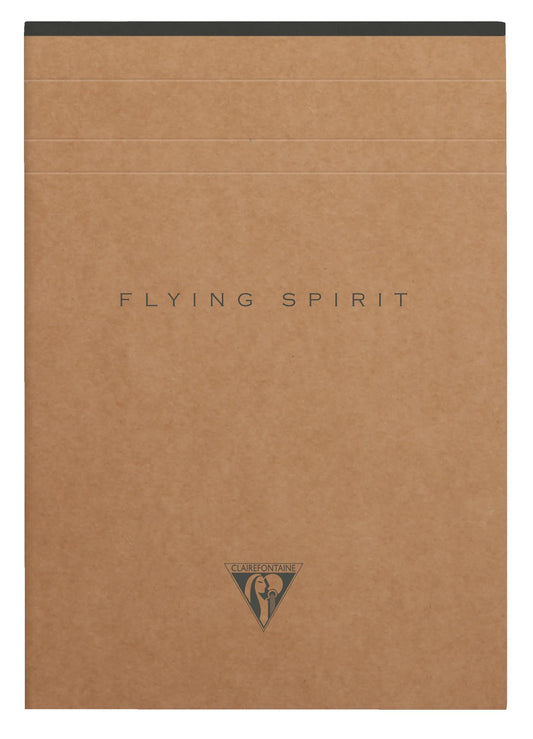 Starbed block header Flying Spirit Kraft A5 140 detachable pages lined matching patterns ivory paper 90g - Brown (Pack x5)